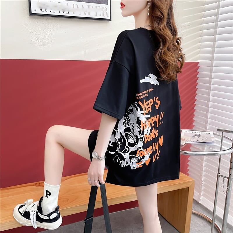 スタイリッシュ 一目惚れ Tシャツ カットソー<F-3584>