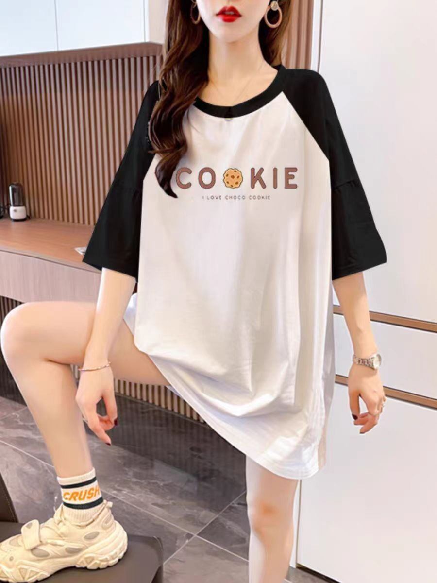 話題沸騰中 プリント 4色選択可 Tシャツ カットソー<F-8276>