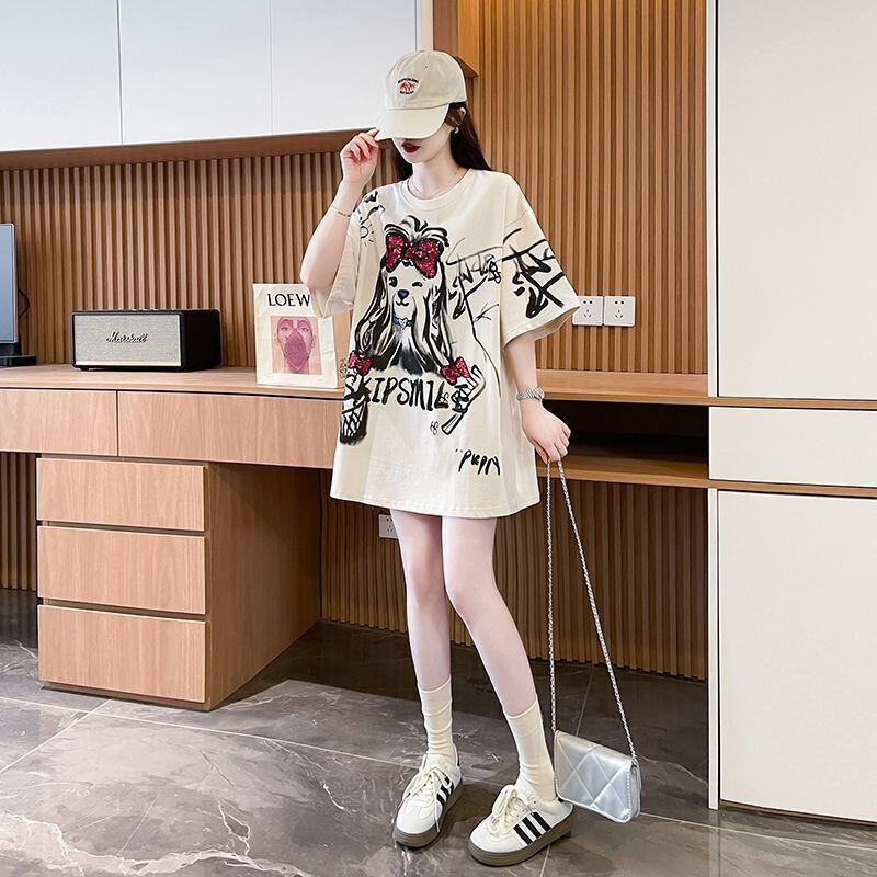 キュート 絶対流行 売れ筋 早い者勝ち カジュアル Tシャツ<F-11446>