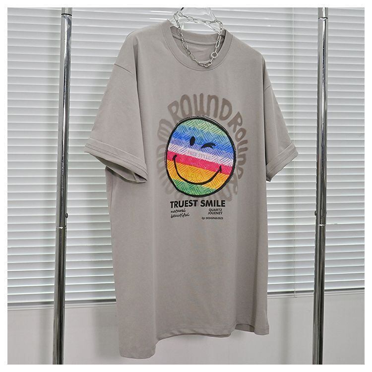 超人気商品 ラウンドネック シンプル 半袖 Tシャツ <F-8649>