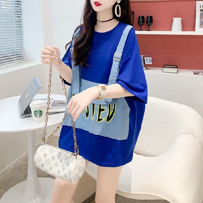 絶対欲しい カジュアル 上質 レイヤード風 全3色 半袖Tシャツ カットソー <F-8668>