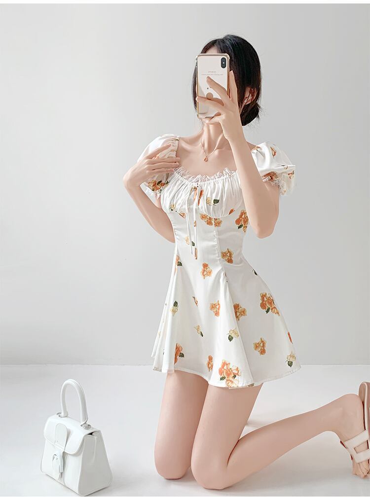 好感度UP 美人度アップ 大好評 絶対流行 レースワンピース<F-11880>