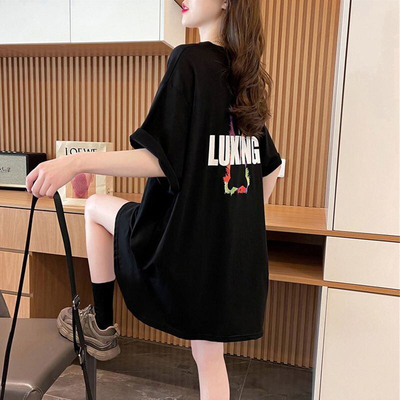 着回し力抜群 キュート カジュアル プリント 半袖Tシャツ全2色 <F-8550>