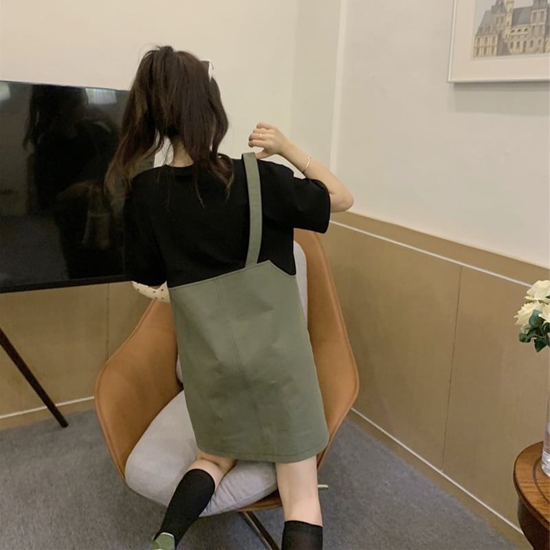 カジュアル オシャレ度満点 ワンピース<F-3429>