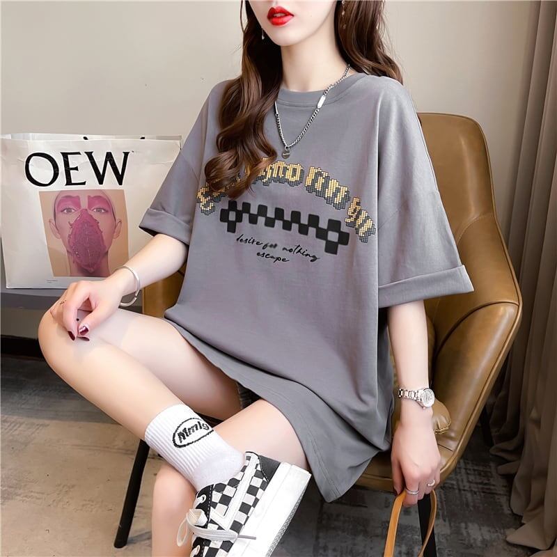 ゆったり感アップ オシャレ度満点 Tシャツ カットソー<F-3478>