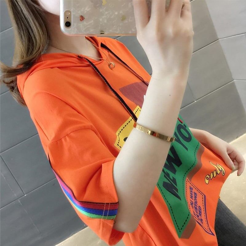 オシャレ度満点 カジュアル Tシャツ カットソー<F-3491>