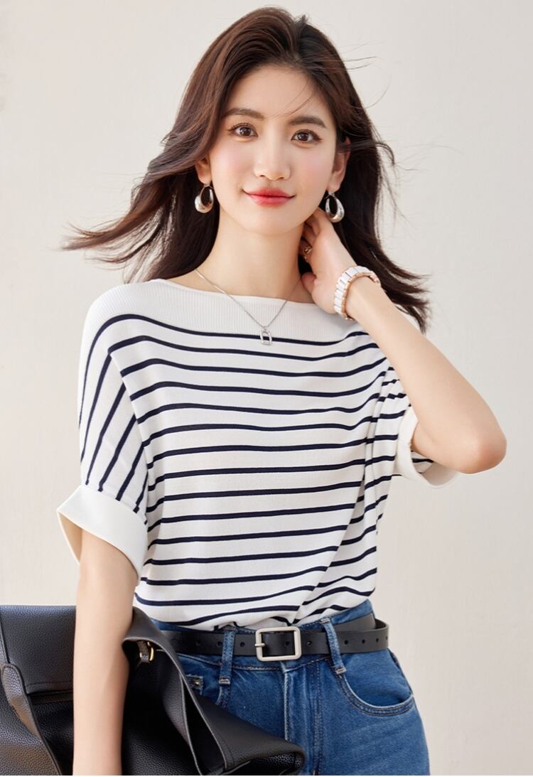 今季マストバイ ファッション カジュアル エレガント Tシャツ<F-6587>