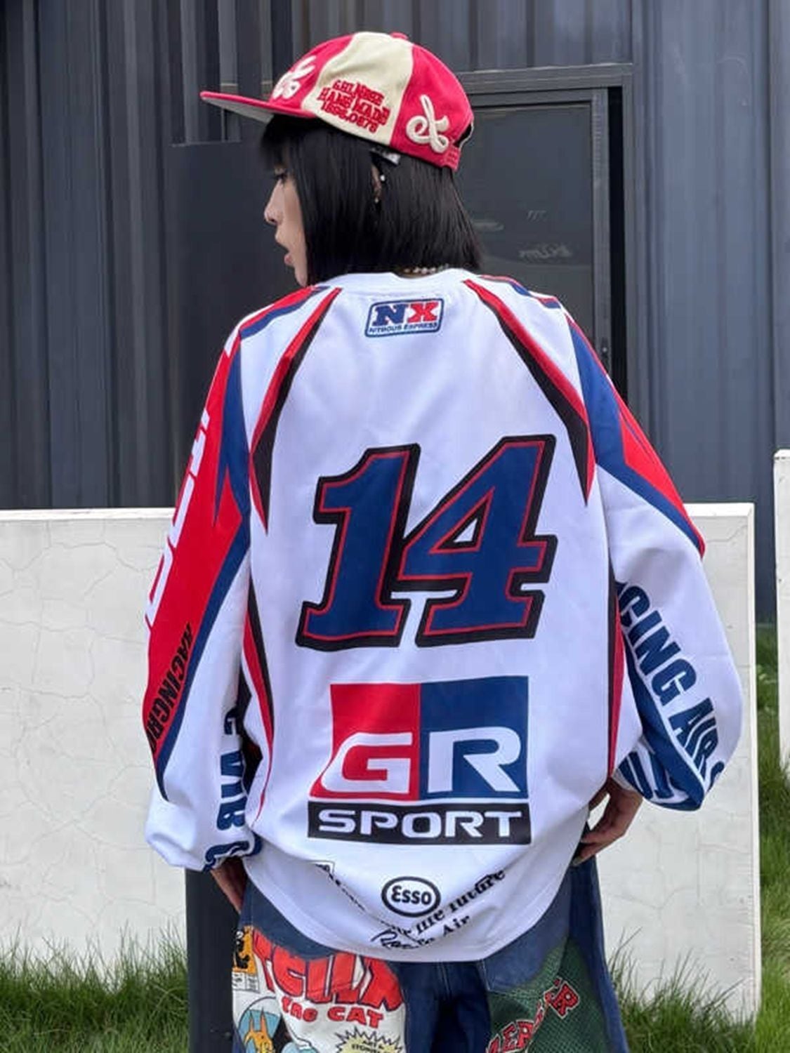 個性的なデザイン トレンドアイテム 3色選択 スウェットF-12949
