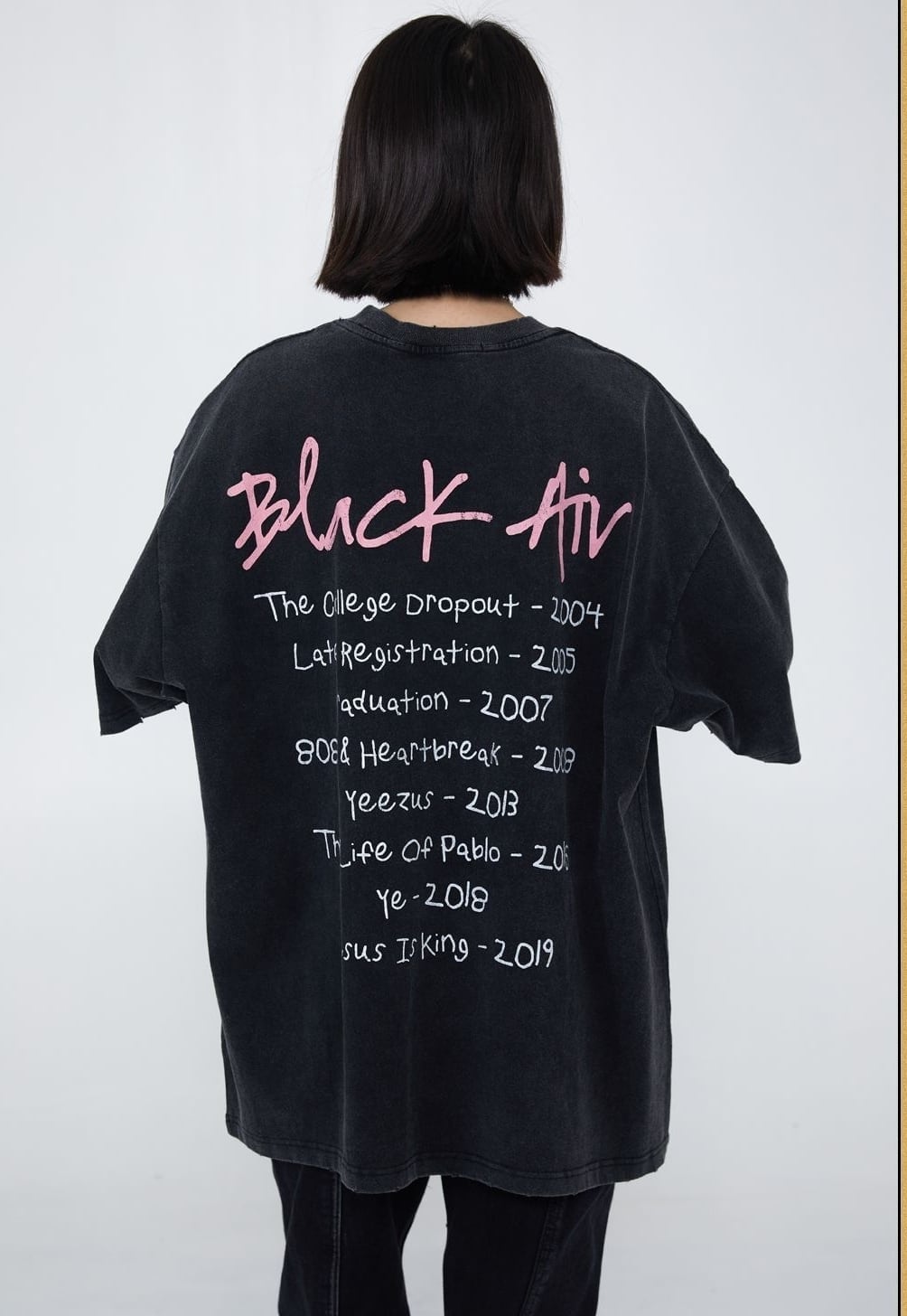 見逃し厳禁 ストリート系 プリントTシャツ <F-2893>