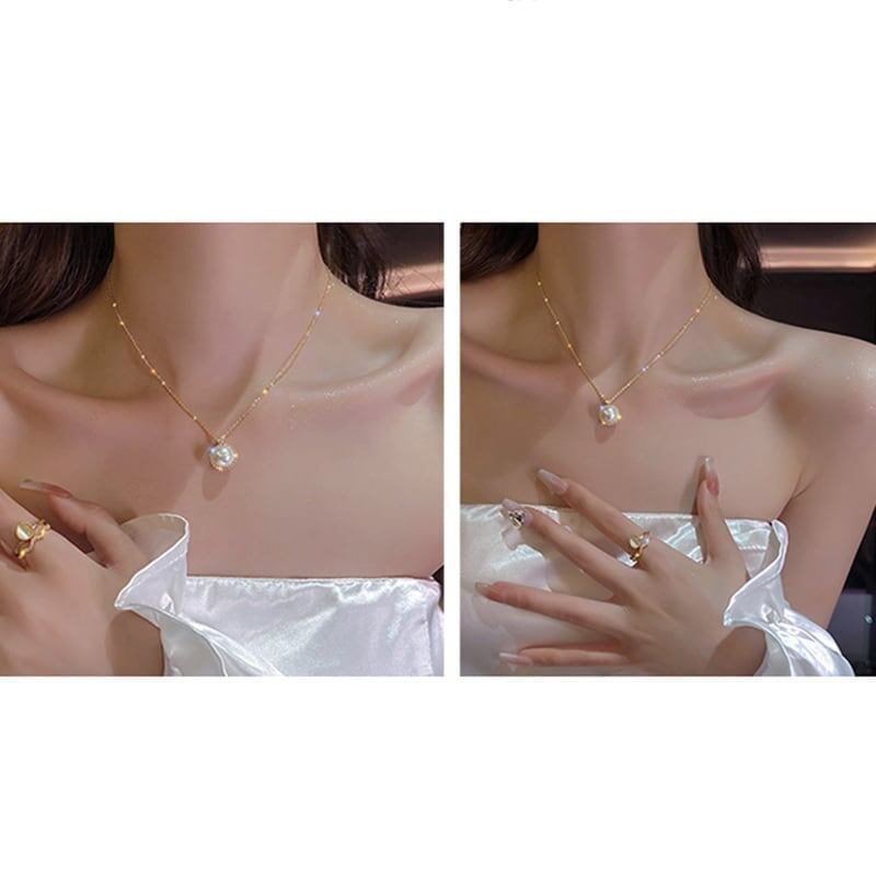 好感度満載 美感いっぱい 一目惚れ ネックレス アクセサリー<isf-3534>
