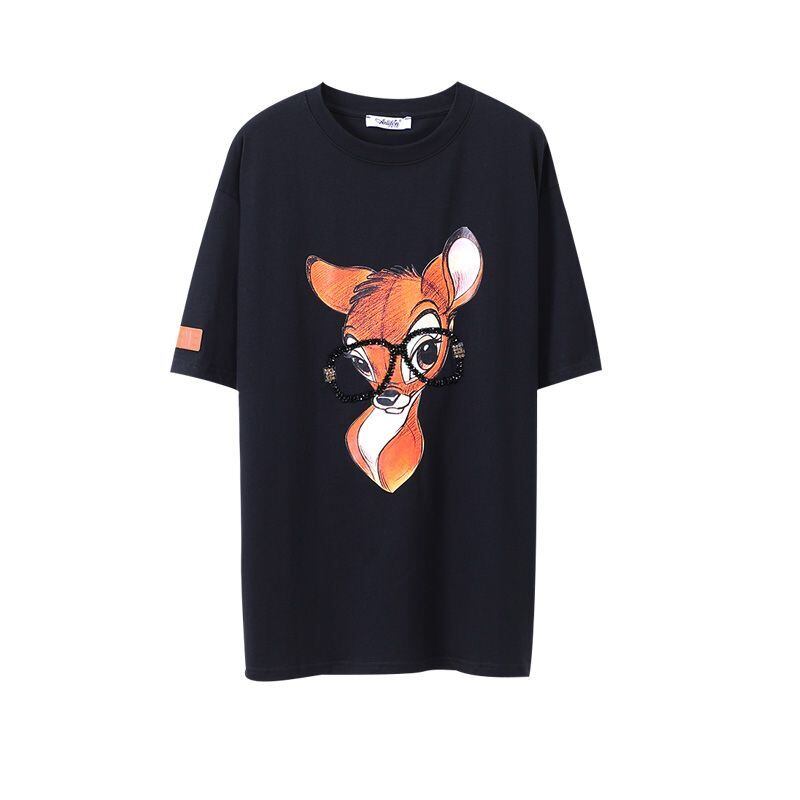 売り切れ必至 アクティブも綺麗も叶う 上品 プリント 全3色 半袖 Tシャツ F-8990