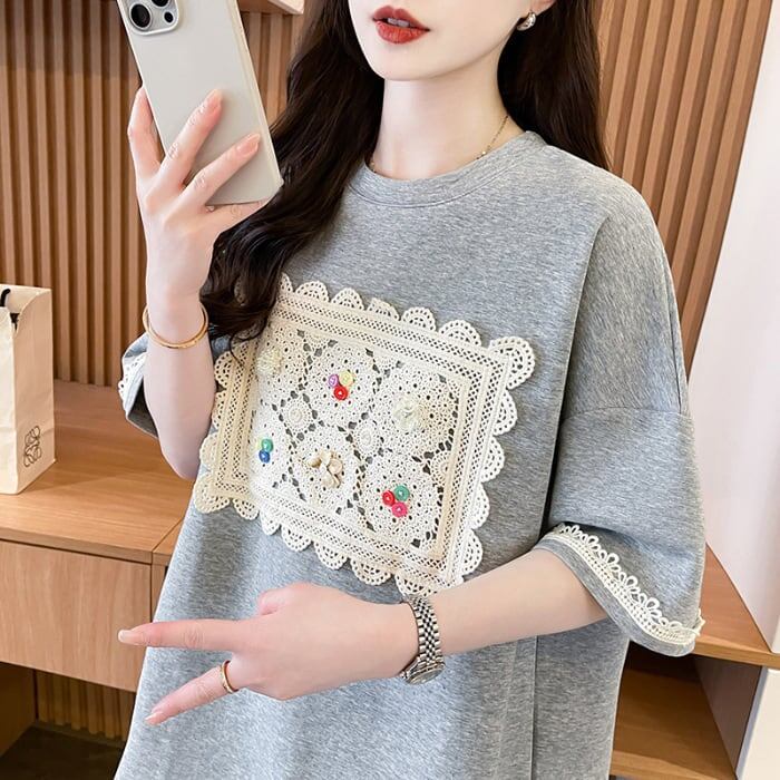 好感度UP 絶対流行 売れ筋 早い者勝ち カジュアル Tシャツ<F-11348>