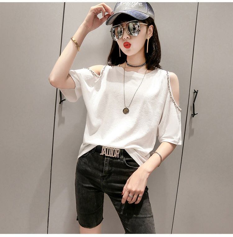 絶対欲しい 好感度UP 海外トレンド カジュアル 全3色 半袖 Tシャツ <F-11939>