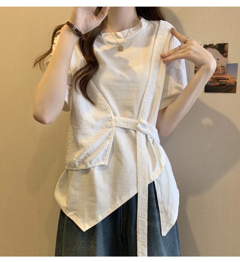 売れ筋 着回し力抜群 定番シンプル 売り切れ必至 全2色 Tシャツ <F-11999>