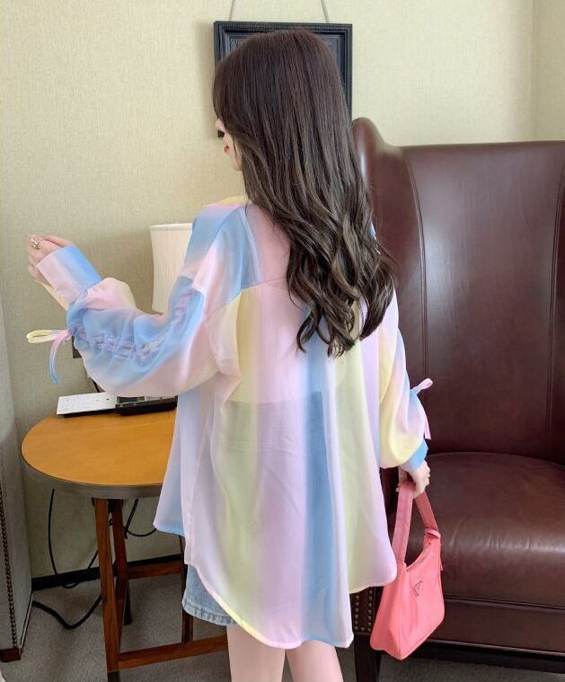 超人気 真夏も快適 上質 程よい甘さで品良く纏える スウィート シャツ<F-9058>
