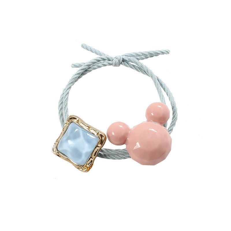 スタイリッシュ シュシュ 一目惚れ カチューシャ アクセサリー<F-3327>