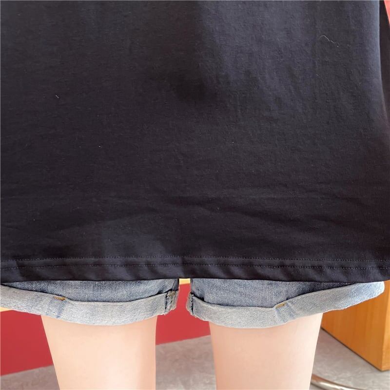 デザイン感 チャーミング Tシャツ カットソー<F-3586>