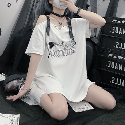 大流行 デザイン性抜群 ファッション 半袖 Tシャツ F-13314