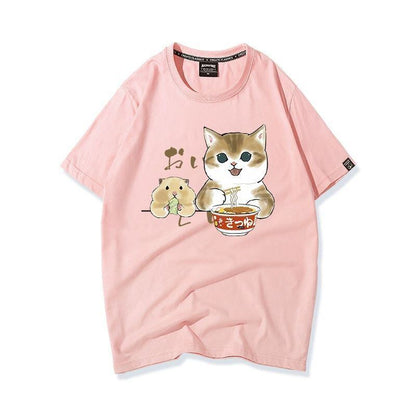 大好評 キュート 人気上昇中 着心地良い カジュアル プリント 全8色 半袖Tシャツ<F-9340>