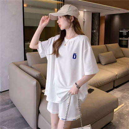 話題沸騰中 カジュアル 肌触り抜群 全3色 半袖 Tシャツ ショートパンツ セットアップ ＜F-8973＞