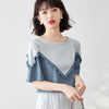【半額！期間限定！！】 ファッション 定番シンプル 上質 シフォン 半袖<F-6595>
