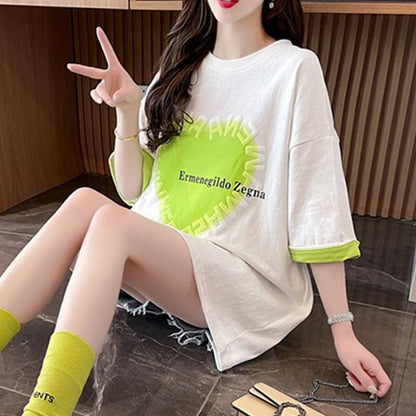 オシャレ度満点   美感いっぱい Tシャツ カットソー＜F-2911＞