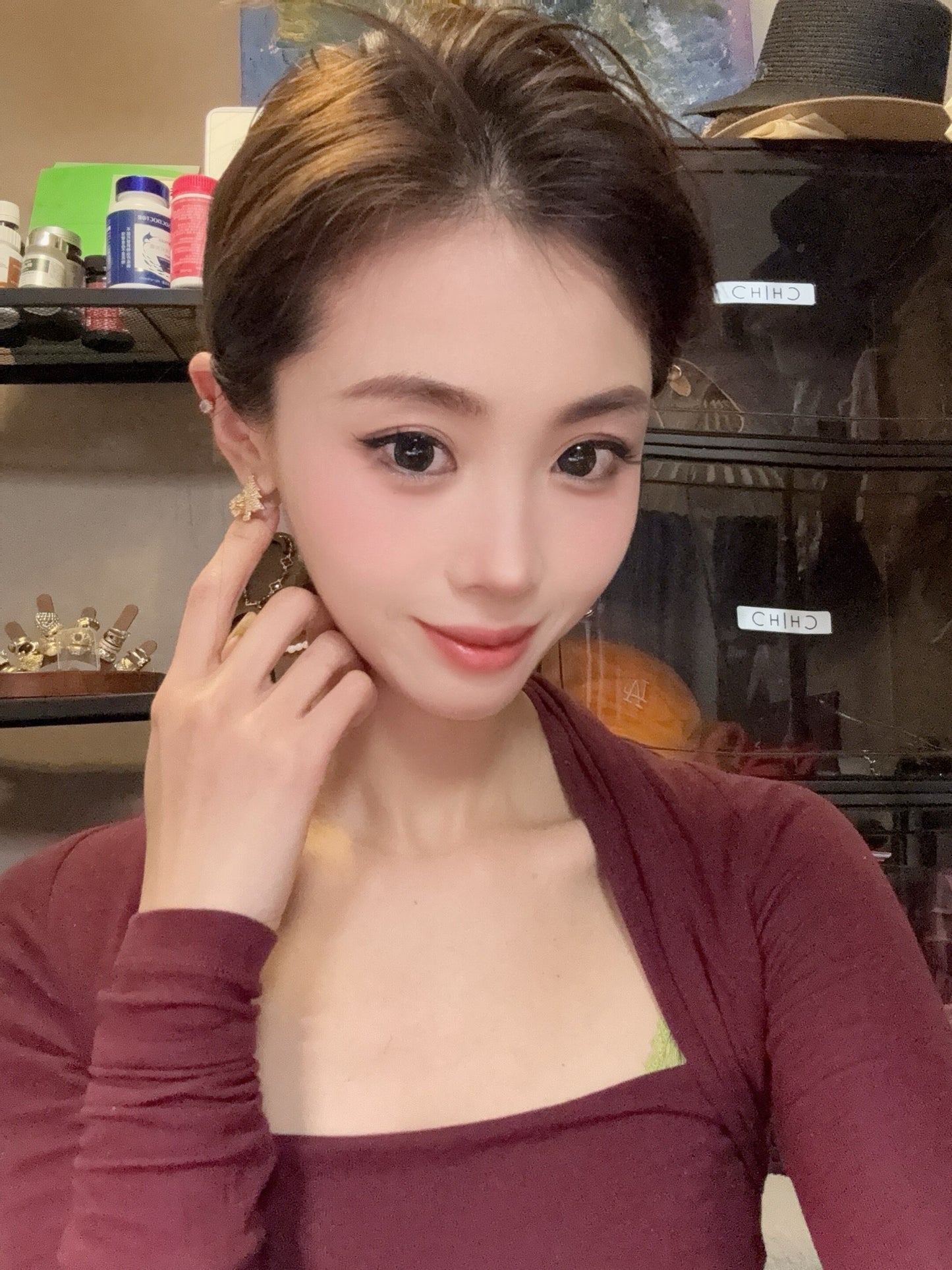 好感度UP　着心地抜群 女性力を高める 気質溢れる 2色　ピアス アクセサリー＜F-12457＞