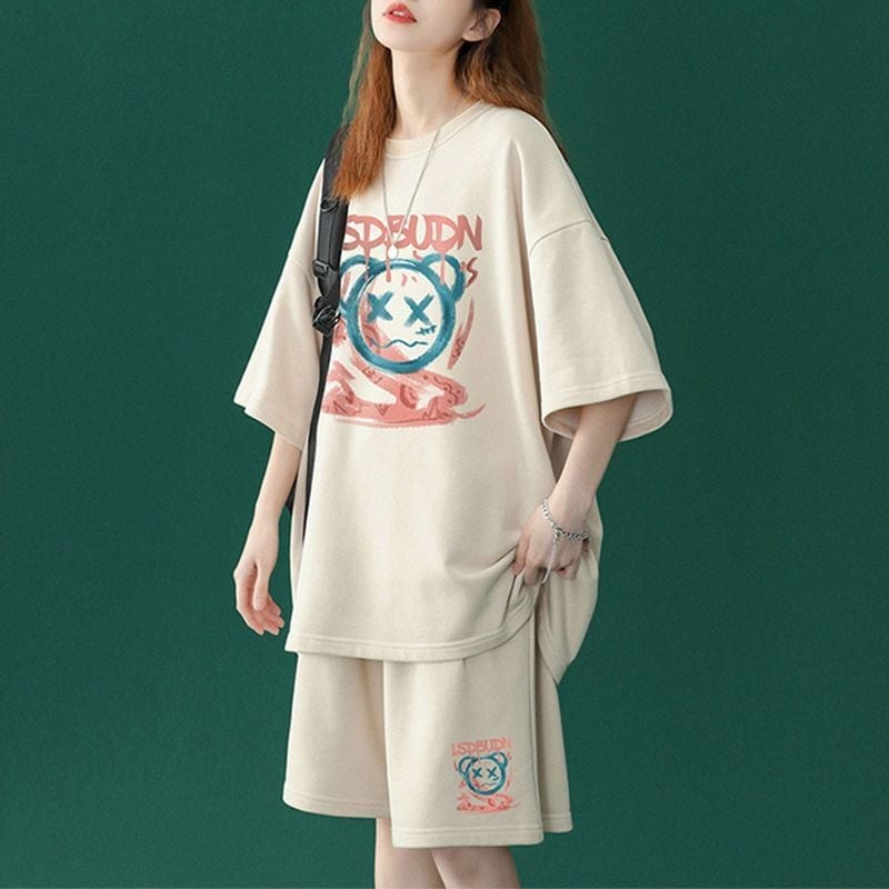 早い者勝ち   半袖Ｔシャツⅹパンツセット全4色