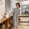 美人度アップ プリント チャーミング Tシャツ カットソー ワンピース＜F-3602＞