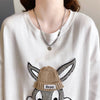 【秋の初めの割引！！】美人度アップ   ウサギちゃん 長袖Tシャツ ＜F-4007＞