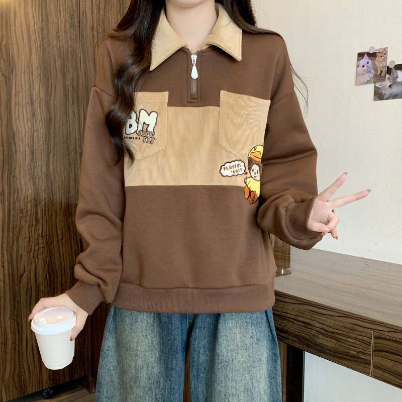 好感度UP オシャレデザイン 都市ファッショ スウェットF-10328