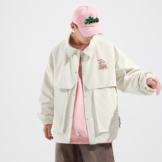 こなれ感UP ゆったり メンズ  カジュアル ジャケット U-80165