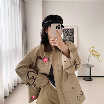 レトロ風 韓国ファッション おしゃれ ジャケット U-80150
