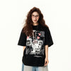 オーバーサイズ プリント 半袖 Tシャツ F-13549