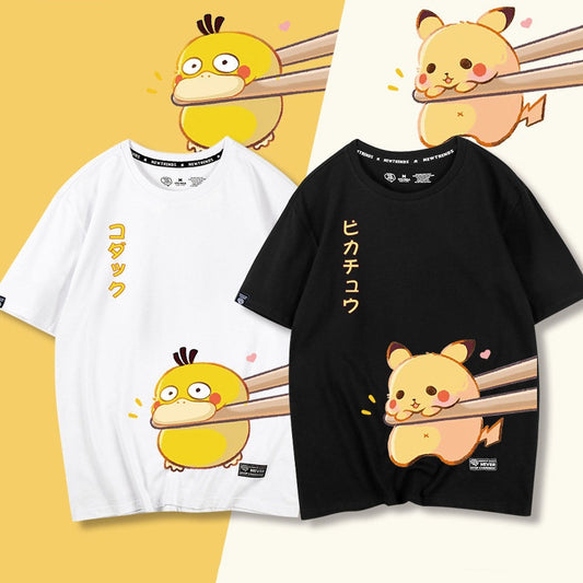 （半額！期間限定）男女兼用 2タイプ カジュアル プリント 半袖 Tシャツ F-13596