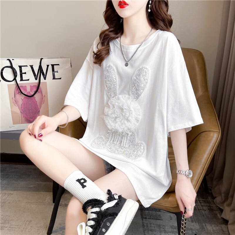 オシャレ度満点   一目惚れ Tシャツ カットソー＜F-3422＞