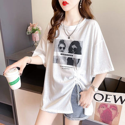 合わせやすい   チャーミング Tシャツ カットソー＜F-3651＞