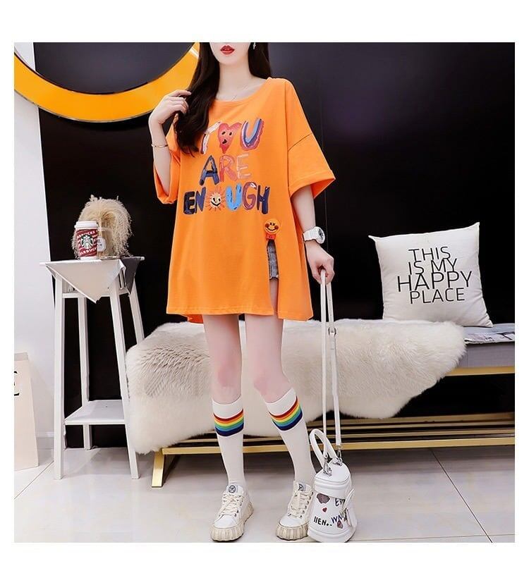 ストリートトレンド韓国風コットン半袖Tシャツ<F-2962>