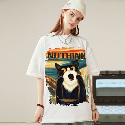 絶対欲しい デザイン性抜群 売り切れ必至 ファッション プリント 4色選択 半袖Tシャツ＜F-9293＞