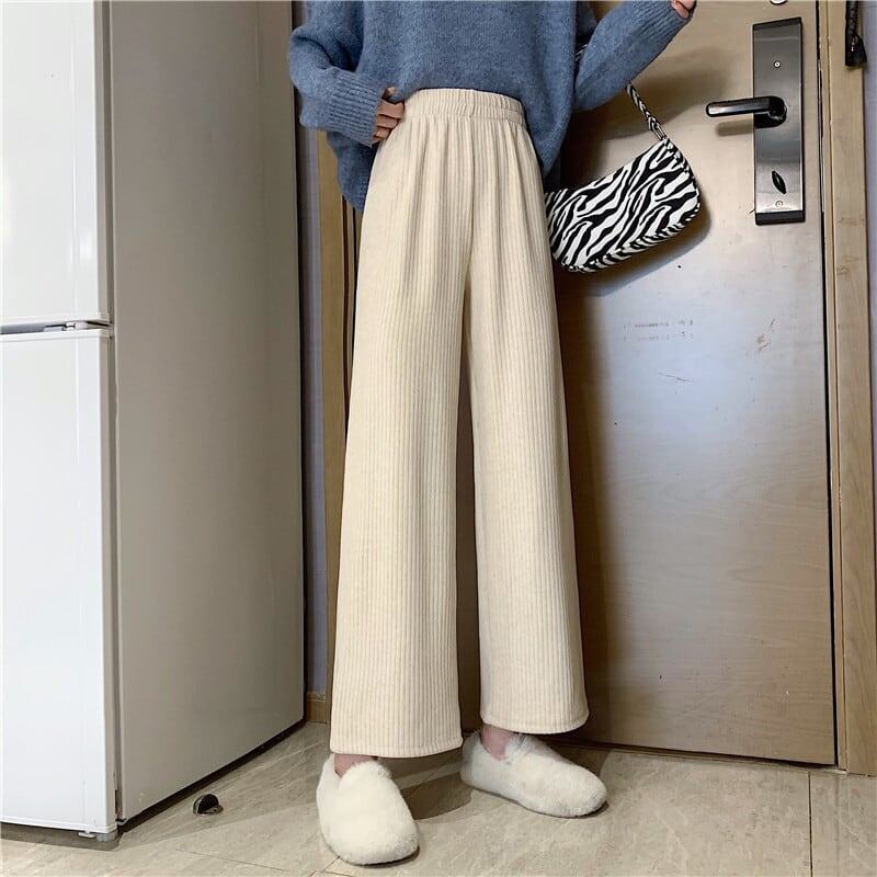 カジュアル   ストリート ハイウエスト ワイドパンツ＜F-2800＞