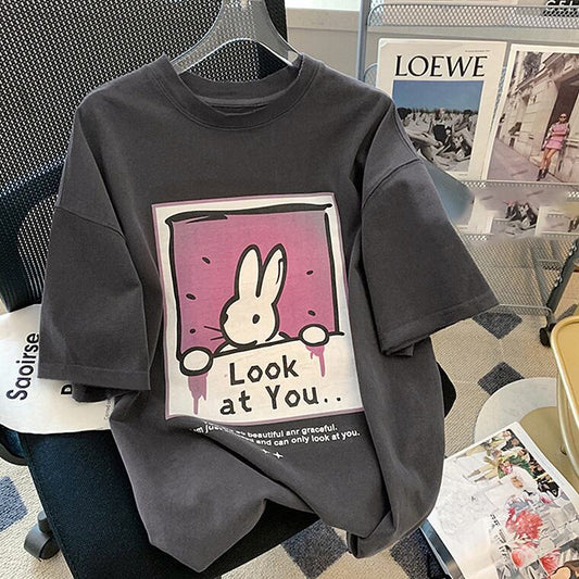 おすすめ 着心地良い ファッション感満々 プリント 半袖 Tシャツ F-9127