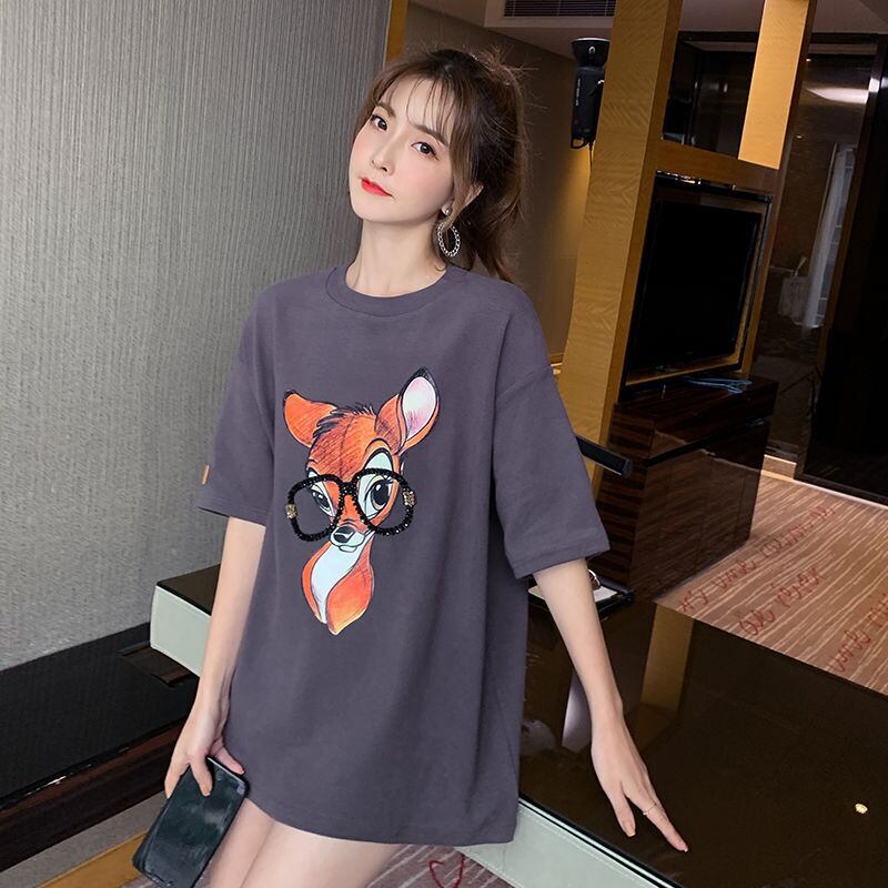 売り切れ必至 アクティブも綺麗も叶う 上品 プリント 全3色 半袖 Tシャツ F-8990