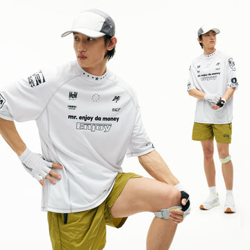 おしゃれ度高め スポーツ メンズ プリント 半袖 カジュアル Tシャツ F-13514