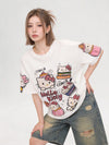 人気高い 着痩せ カジュアル 可愛い Tシャツ F-13536