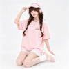 かわいい コーディネーター シンプル プリント Tシャツ F-13576
