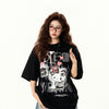 オーバーサイズ プリント 半袖 Tシャツ F-13549