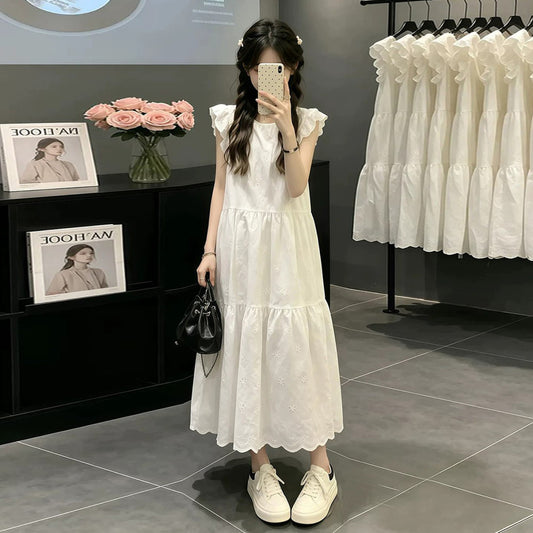 フレア ゆったり ロング ワンピース F-50118
