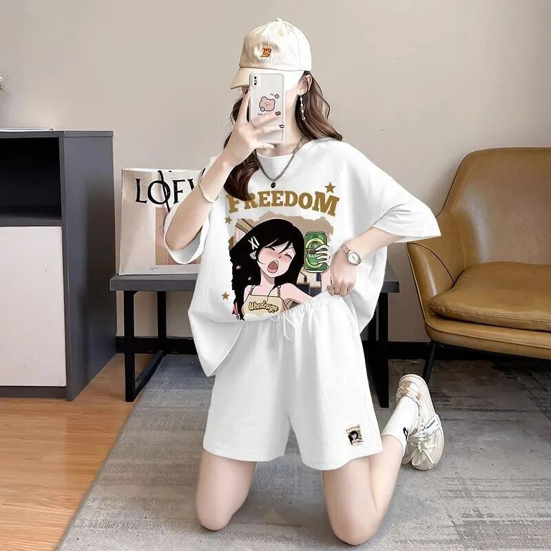 超人気 真夏も快適 話題沸騰中 カジュアル 全4色 半袖 Tシャツ ショートパンツ セットアップ ＜F-9129＞