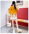 美人度アップ 配色 クマちゃん刺? 切り替え 三色スウェット＜F-4070＞
