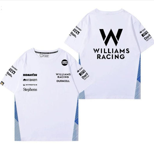シンプル 男女兼用 着心地良い レーシングデザイン Tシャツ F-13178